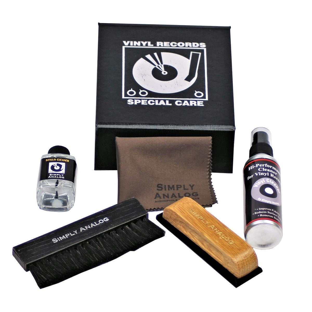 Simply Analog Delux Cleaning Boxset zwart lederlook
