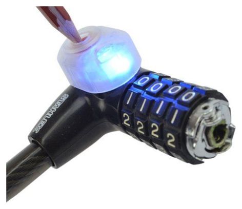 Antivol à câble Code   LED 497 12 x 1000 mm