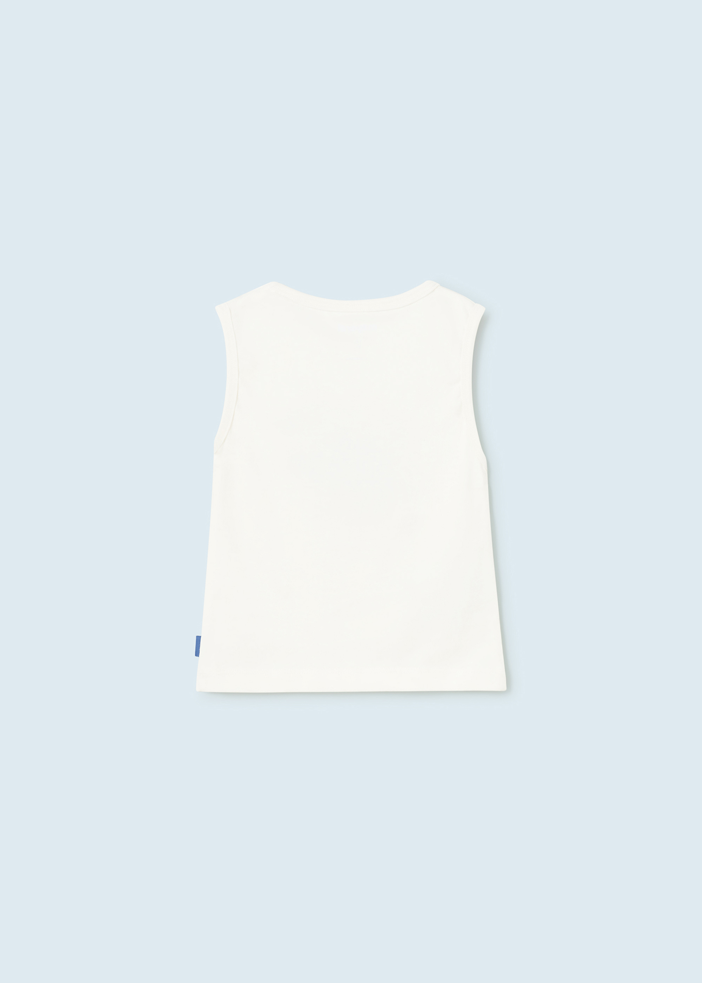 Camiseta regata de algodão sustentável para bebês