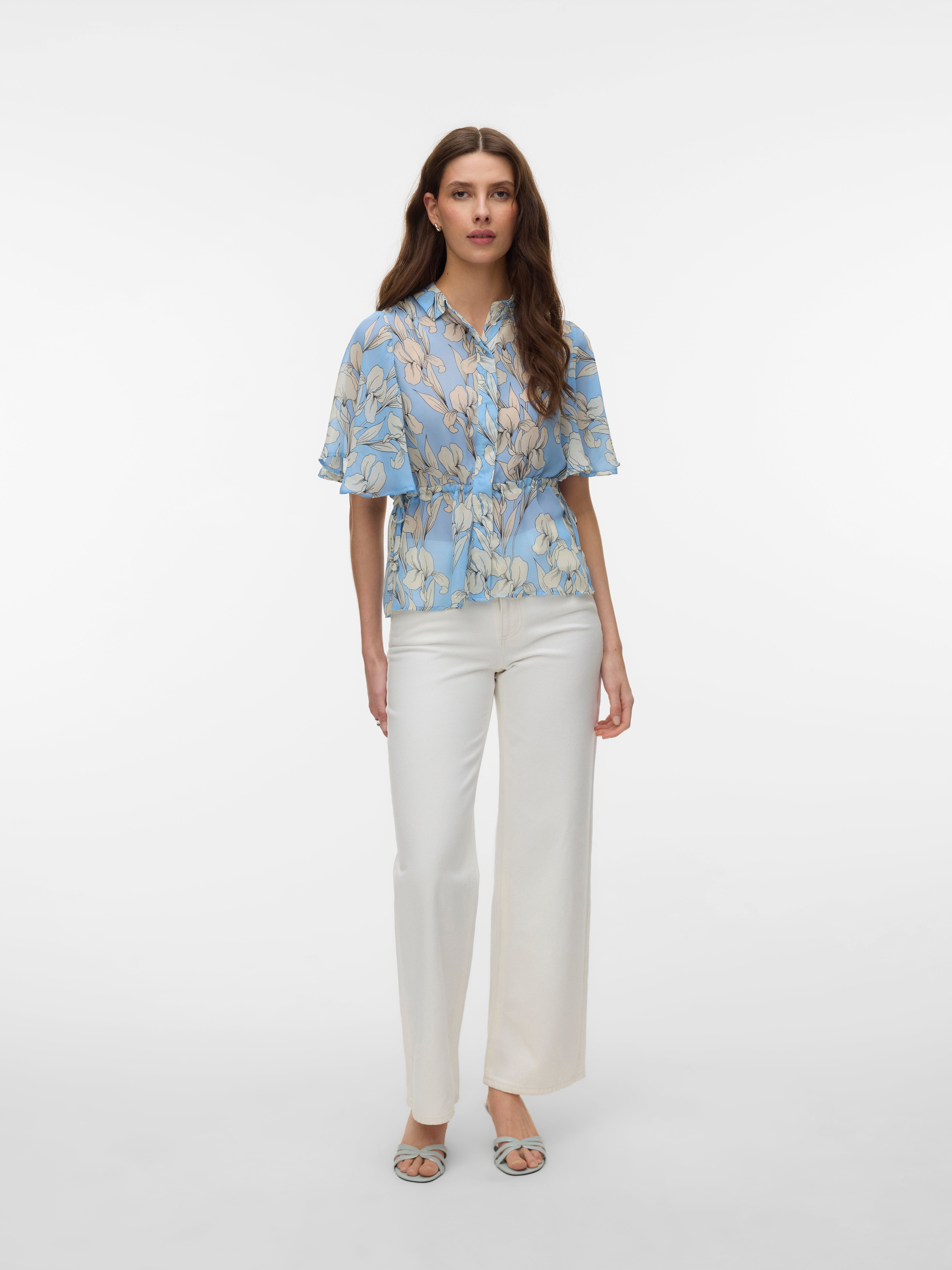 AWRENA Mid rise Wide leg fit Jeans