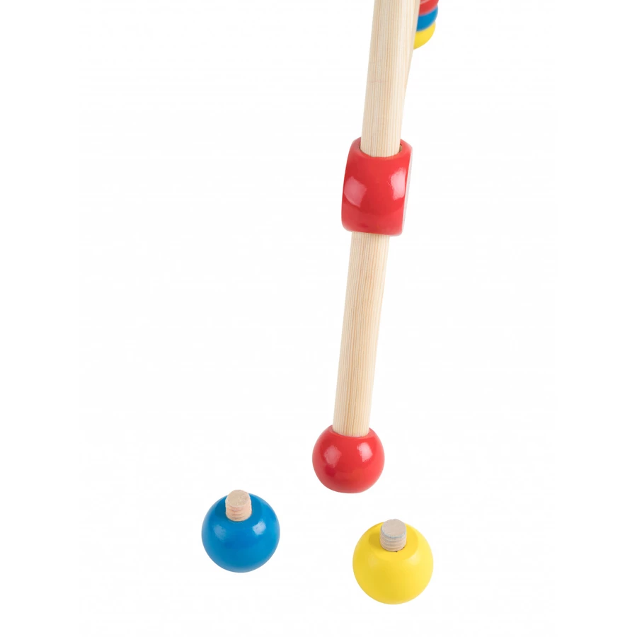 bieco Baby Holz-Gym mit Spielbogen, höhenverstellbar