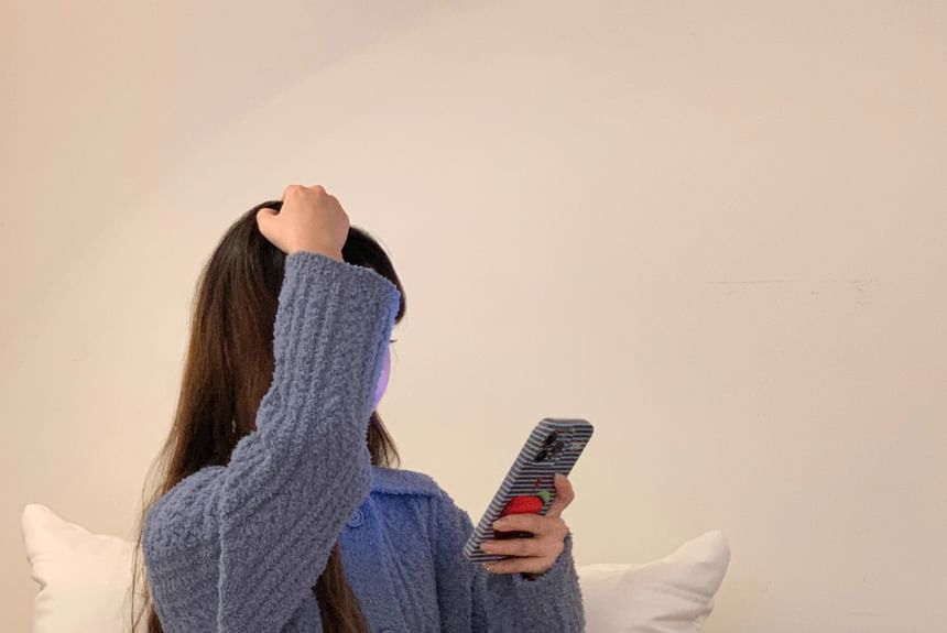 GOUB - Pyjamaset: effen fleece shirt + broek
