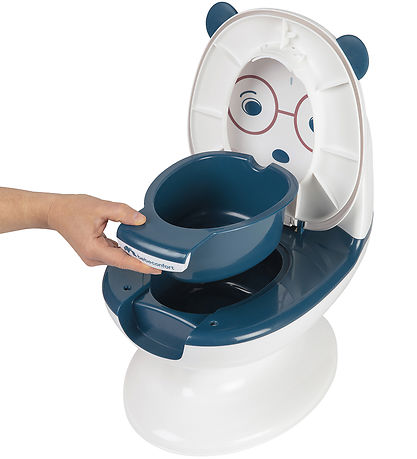 Bebeconfort Toilette - Mini - Weiß/Blau m. Bär