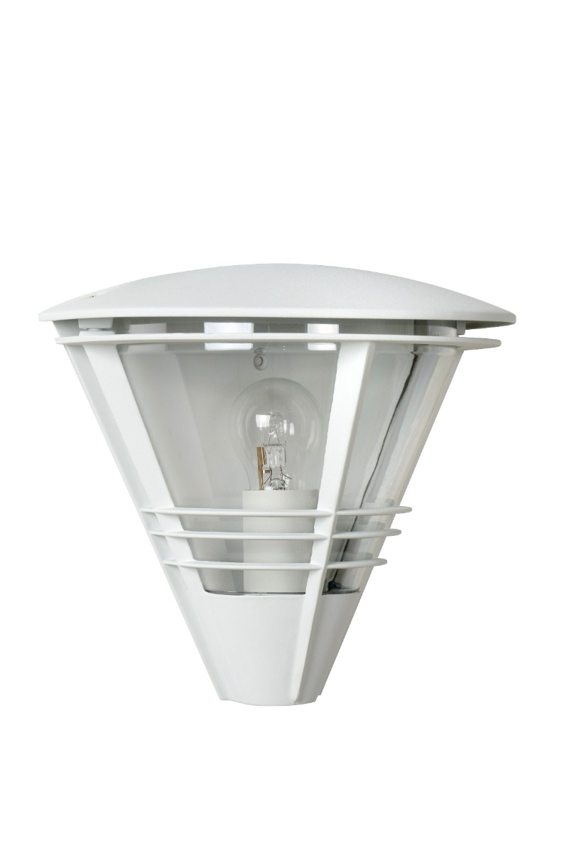 Lucide Livia halfronde LED wandlamp 60W 27x18cm wit