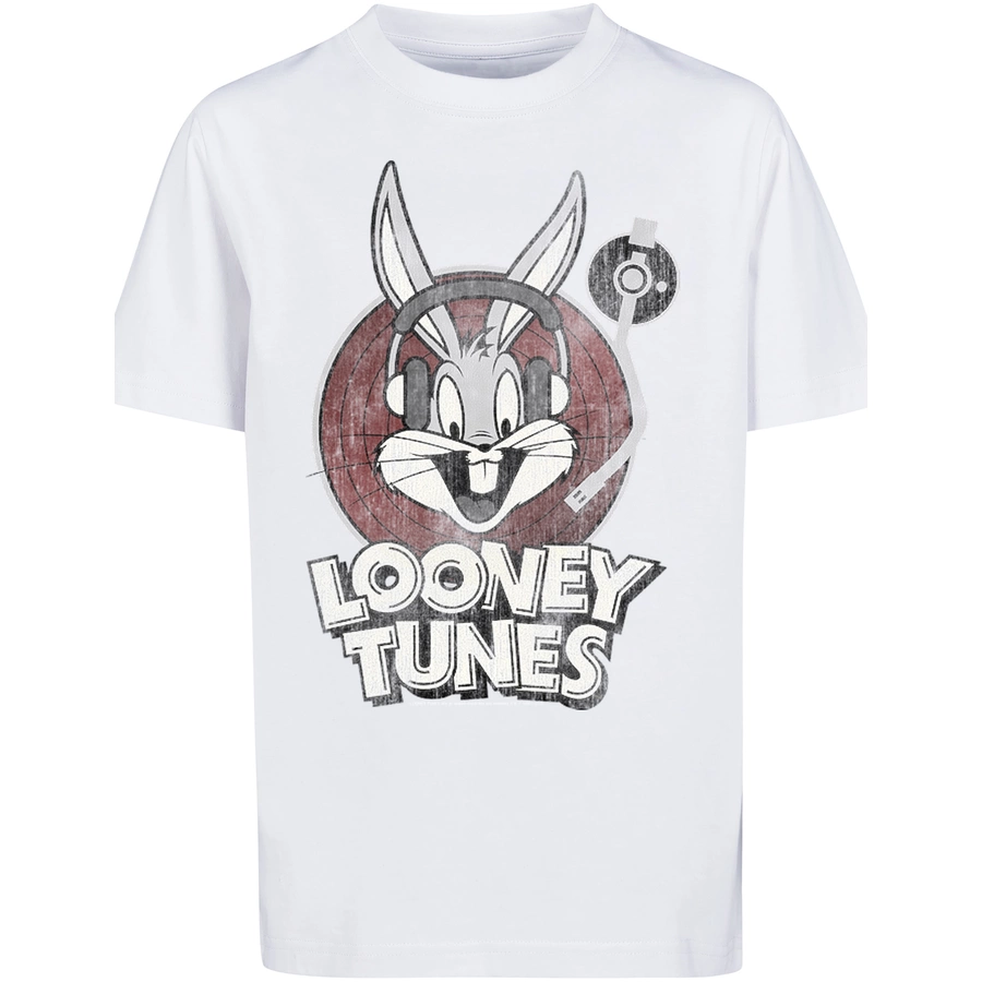 F4NT4STIC T-Shirt T-Shirt 'Looney Tunes Bugs Bunny' weiß