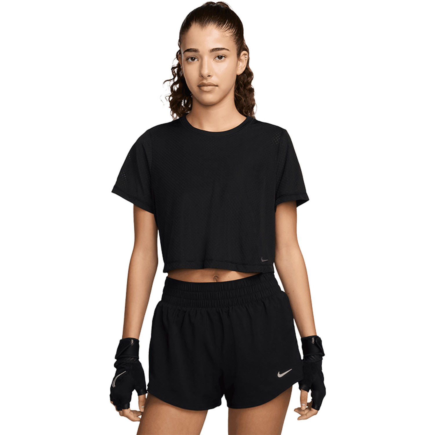 Nike One Crop Tee Set Dames