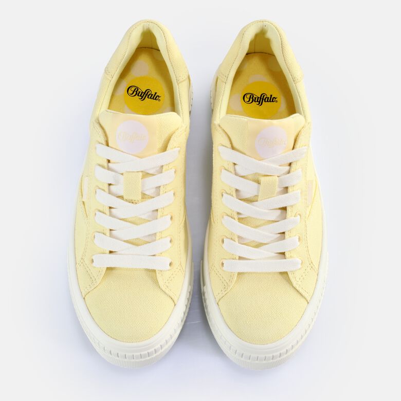 Paired Baskets basses véganes, jaune