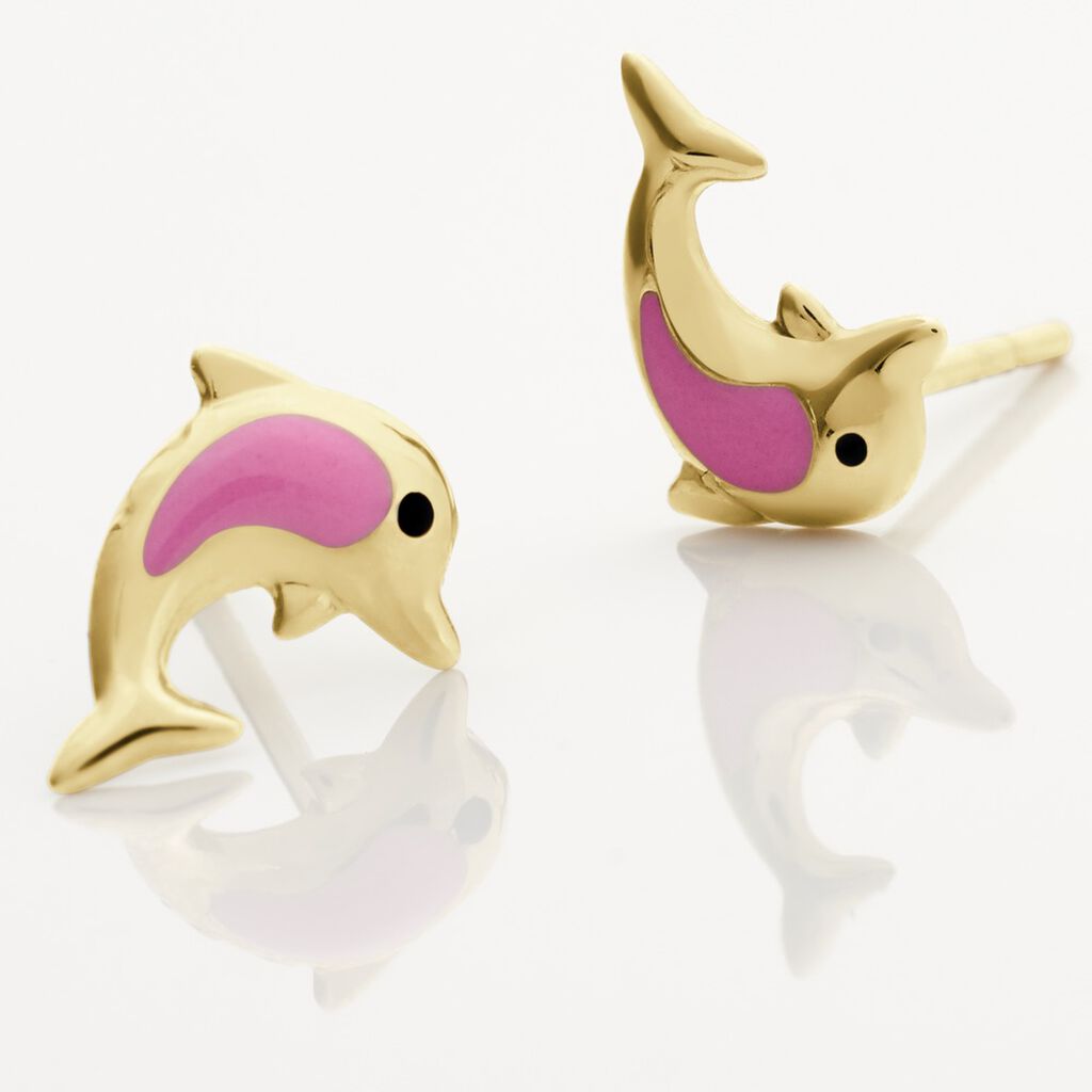 Boucles D'oreilles Puces Or Jaune Mael Smalto