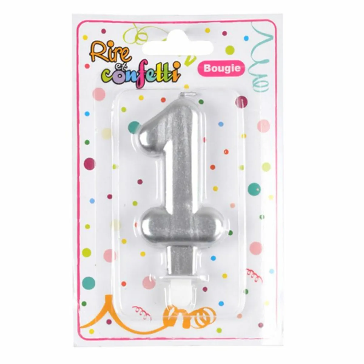 Paris Prix Bougie d'Anniversaire Chiffre 1 Argent