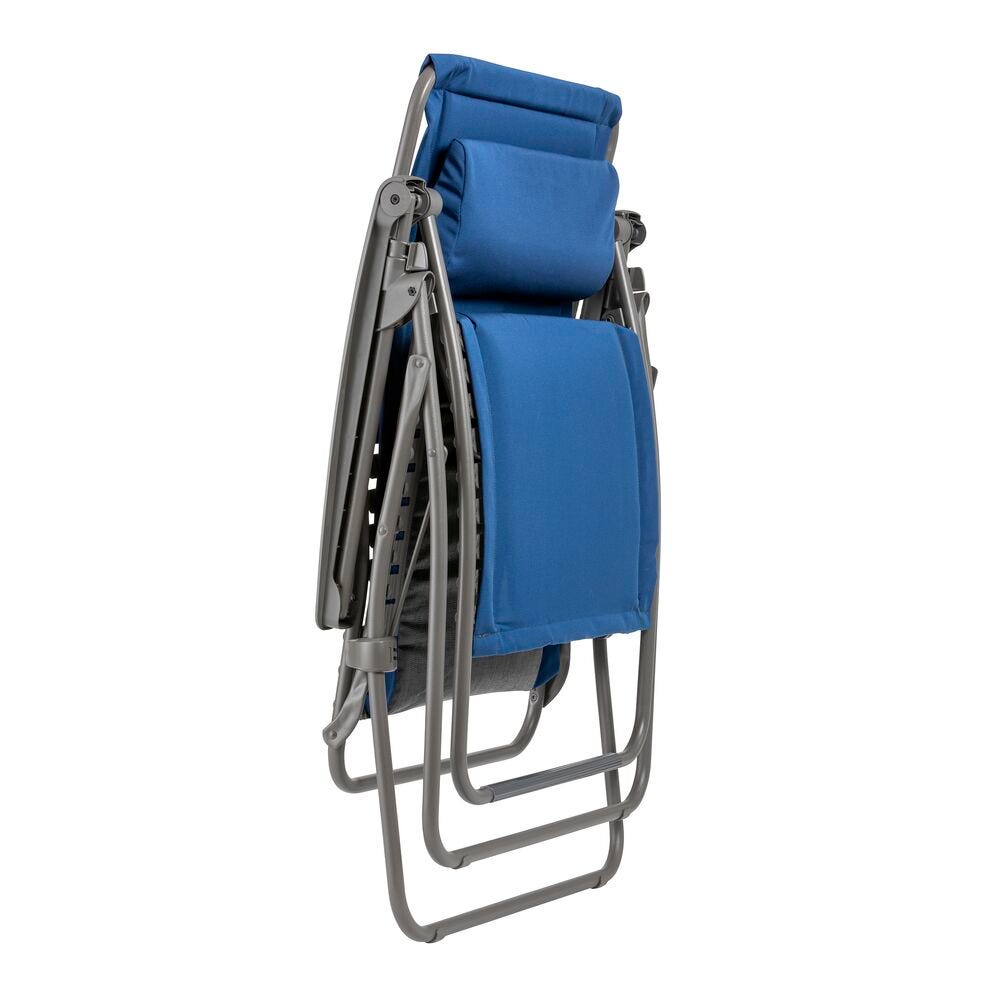 Gepolsterte Zero-Gravity-Relaxliege - XL RSX Clip XL LightComfort® Blau Denim