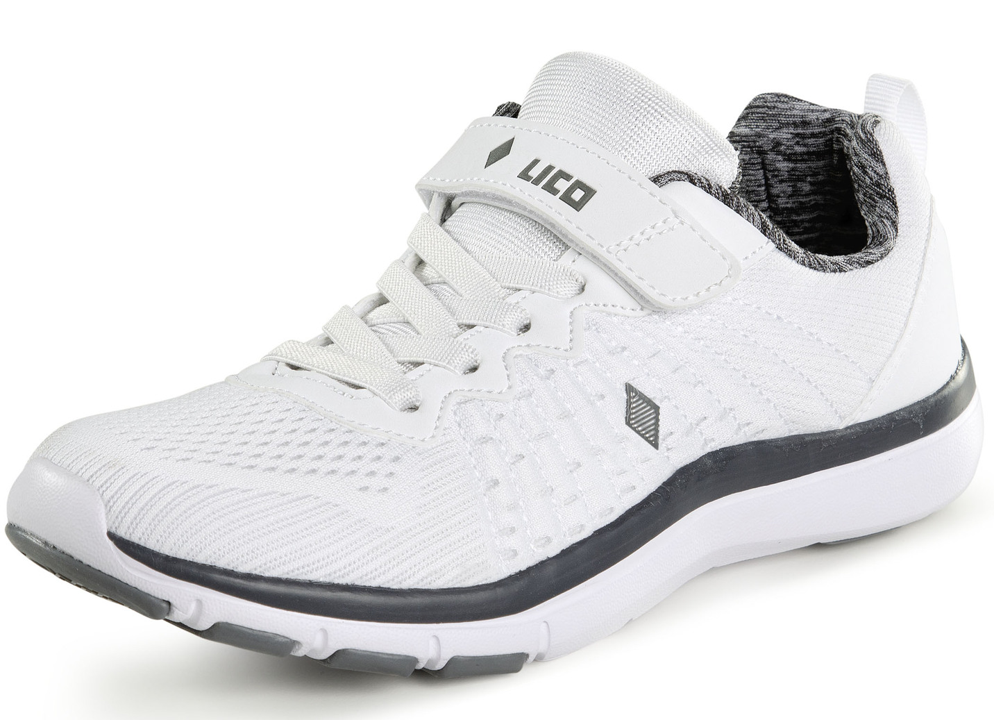 Sneaker aus effektvoll dessiniertem Textilmaterial