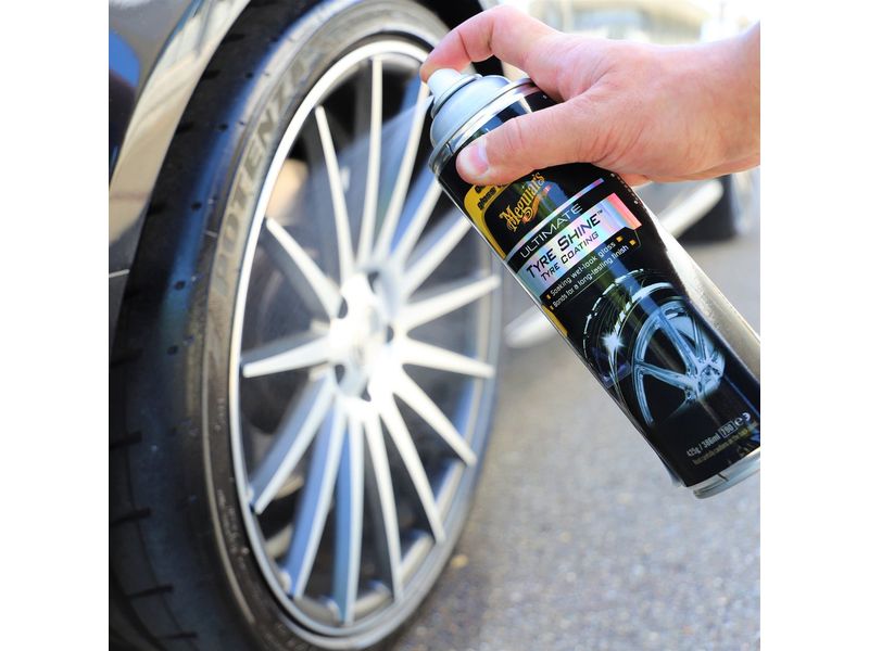 Meguiar's Pneureiniger Ultimate Tyre Shine 425 g Pneu-Schwärzer für einen glänzenden Nasslook