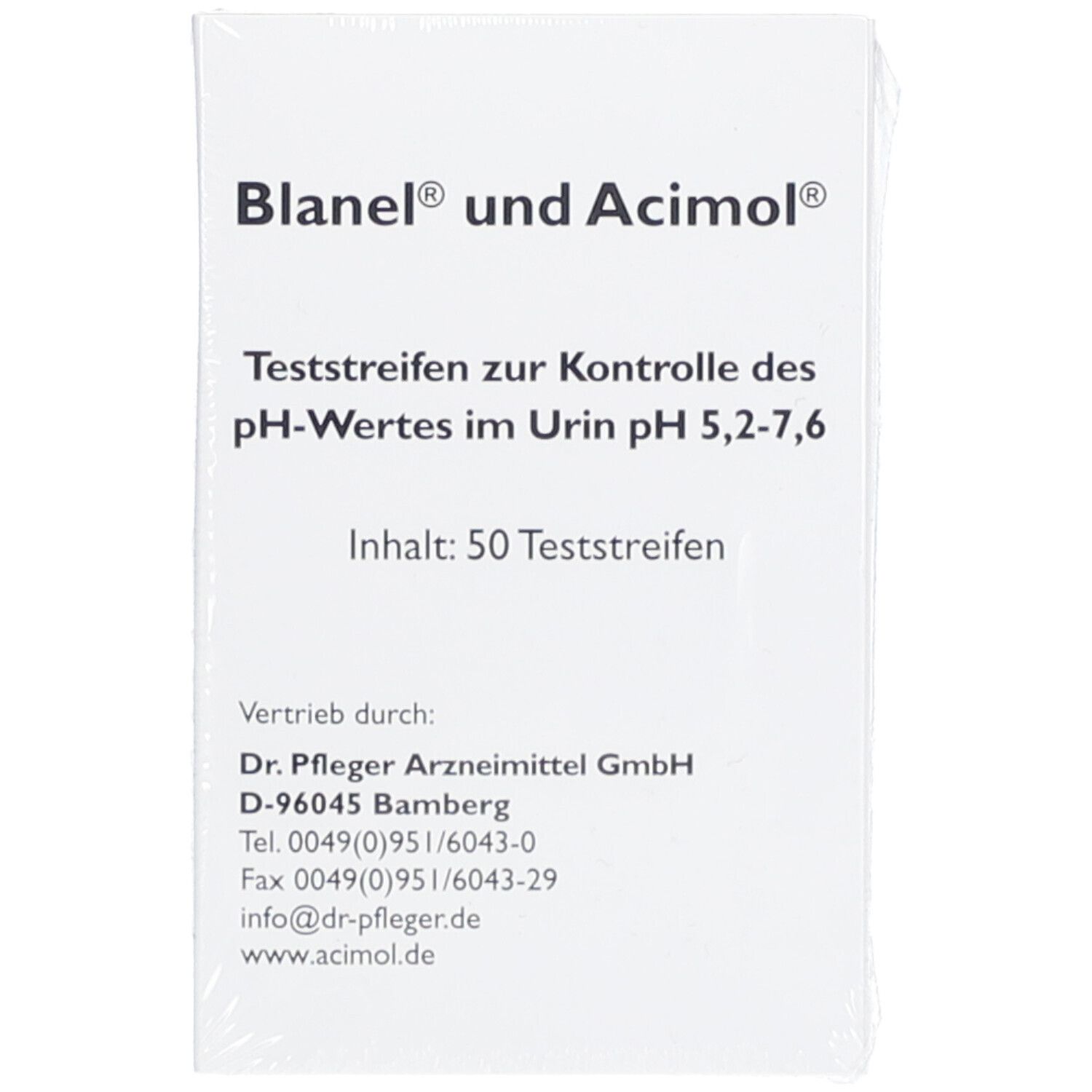 Teststreifenheft zur Urin ph-Wert Bestimmung