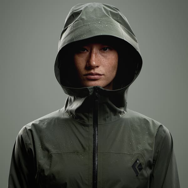 Veste randonnée BLACK DIAMOND W STORMLINE STRETCH RAIN SHELL LAUREL LAUREL GREEN