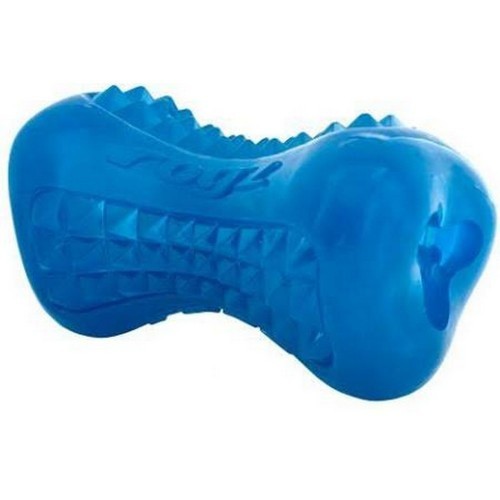 Brinquedo para mastigar e dispensador de petiscos Yumz para cães, azul