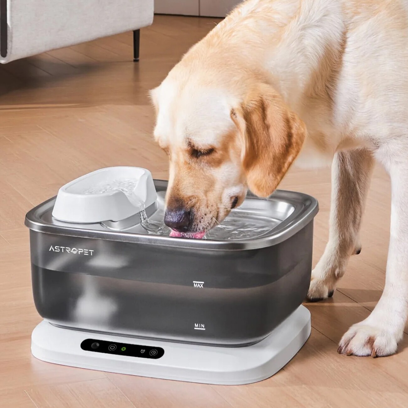 AstroPet Kabelloser Haustier-Trinkbrunnen XL Poseidon Series Pro