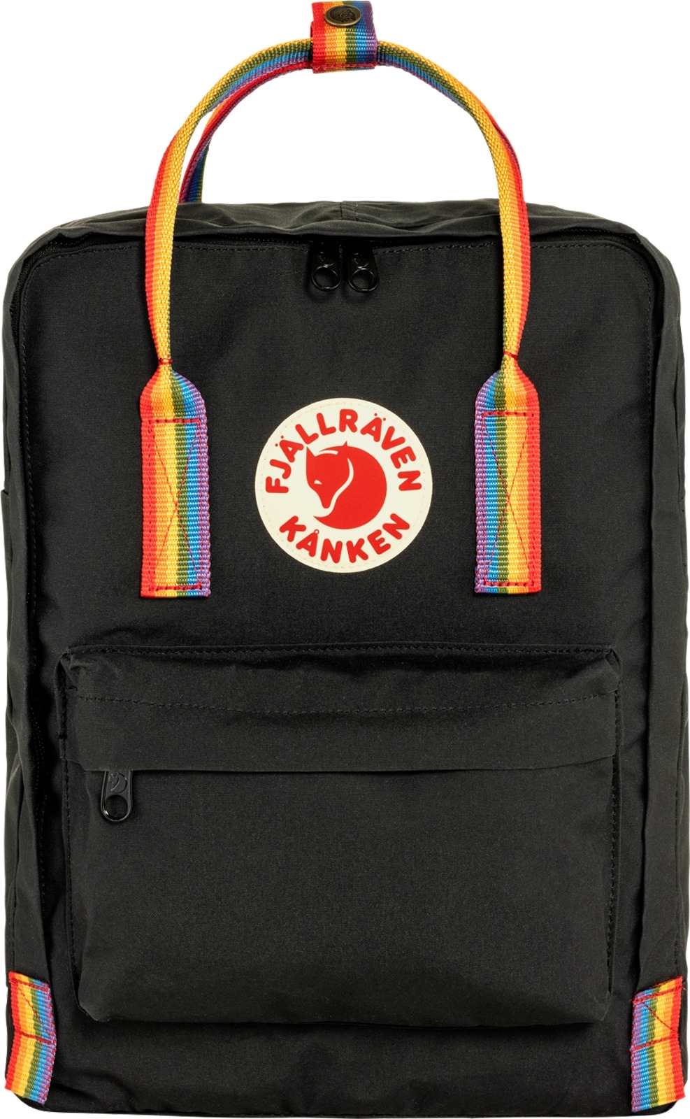 Fjällräven Kanken Rainbow Rucksack 16 Volumen Black-Rainbow Pattern