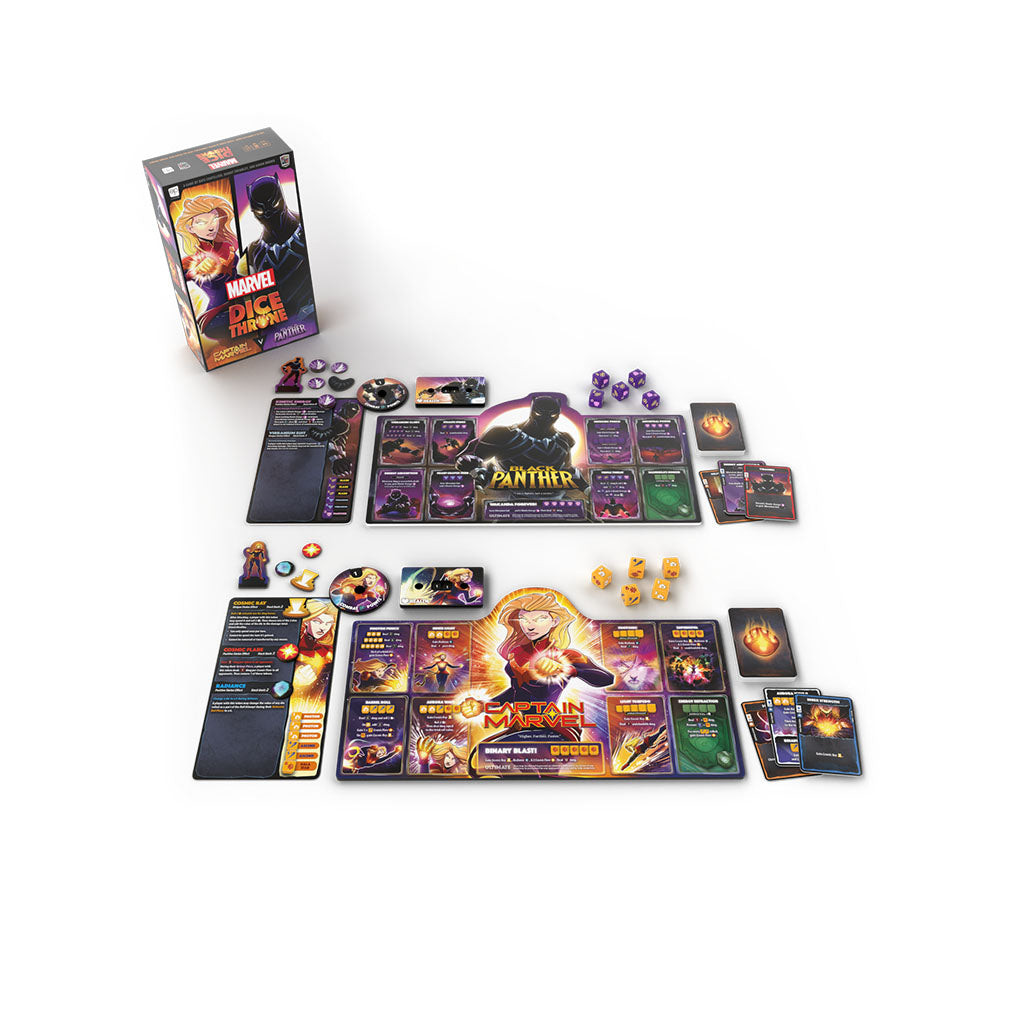 Dice Throne Marvel - Captain Marvel vs. Black Panther