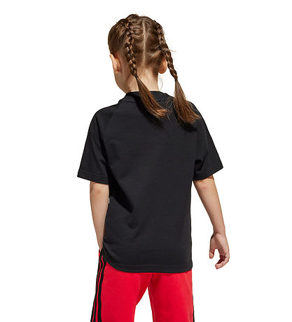 adidas Performance T-Shirt - 160 - Schwarz m. Weiß