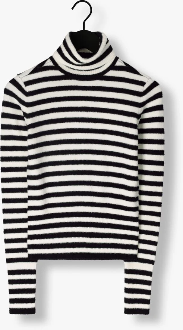 CATWALK JUNKIE zwarte catwalk junkie coltrui kn namara stripe