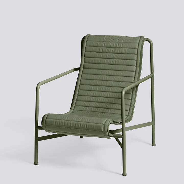 HAY - Palissade Quilted Cushion für Lounge Chair High, anthrazit