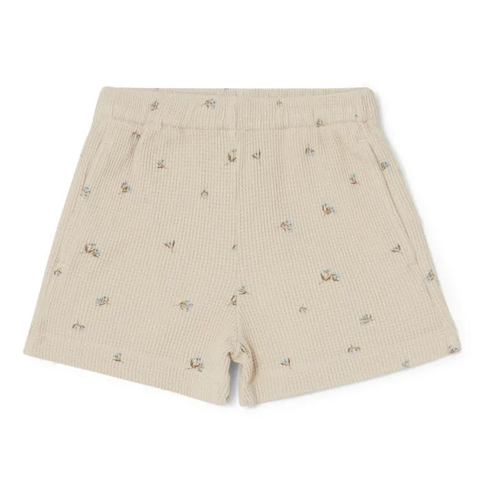 garbo&friends Short Gaufré Fleuri | Ecru