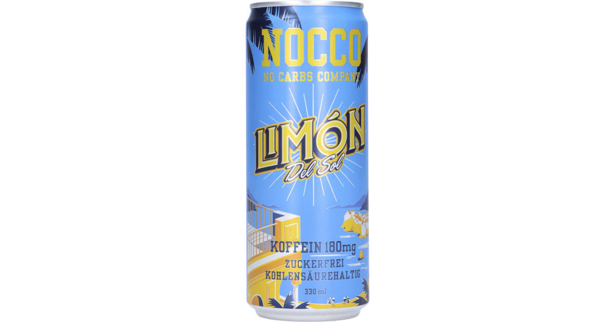 NOCCO - No Carbs Company Sportdrink Zitrone 0,33 Liter Dose (Einweg)