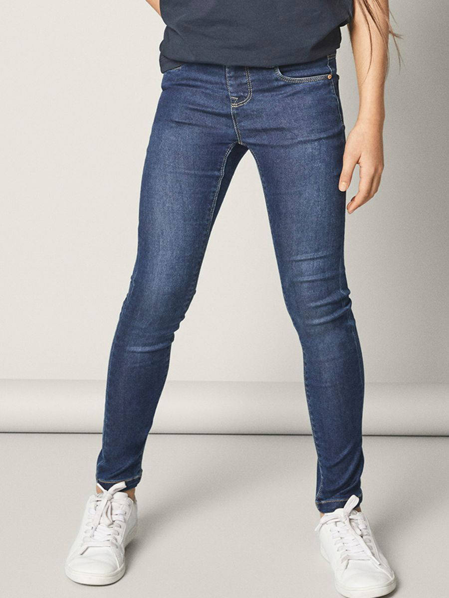 NAME IT skinny jeans NKFPOLLY dark blue denim