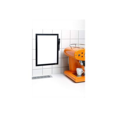 Durable Duraframe Note - Cadre d'affichage adhésif - A4 - noir - avec porte-stylo