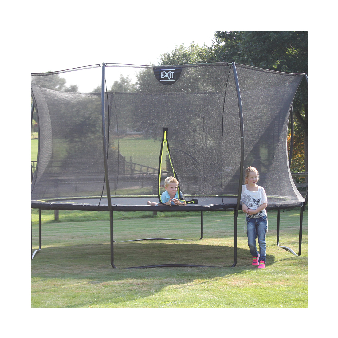EXIT Silhouette Trampolin mit Sicherheitsnetz ø 427 cm