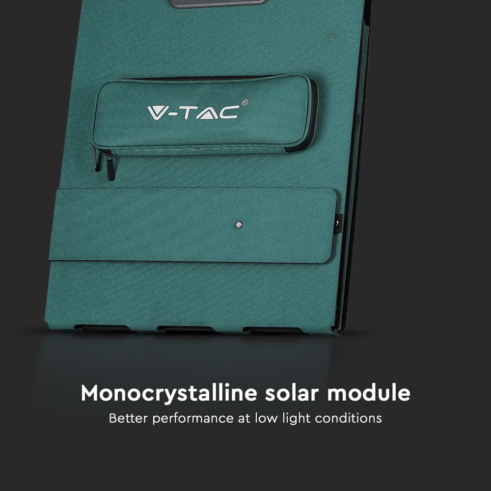 V-TAC 2x120 Watt zonnepanelen opvouwbaar