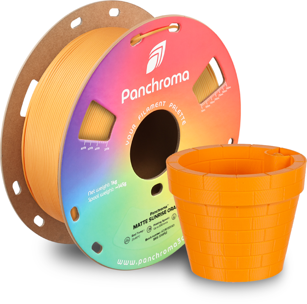 Polymaker  Panchroma™ PLA Matte Sunrise Orange, 1,75 mm / 1000 g    Matte Eleganz in Sunrise Orange