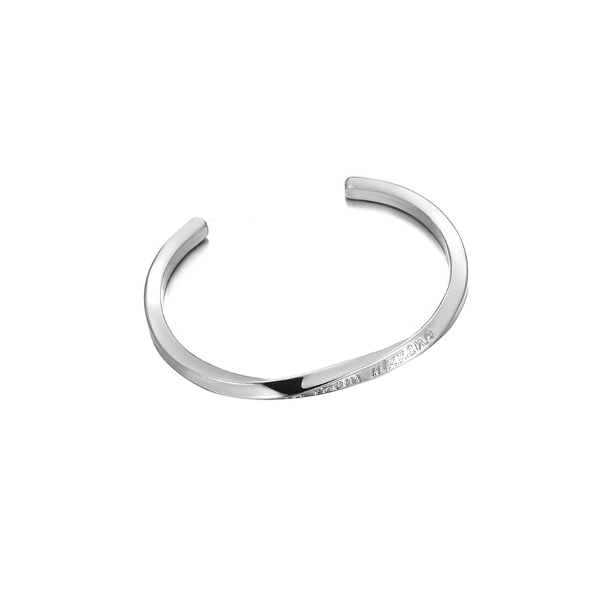 Lilafey - Lettering gegraveerde open armband