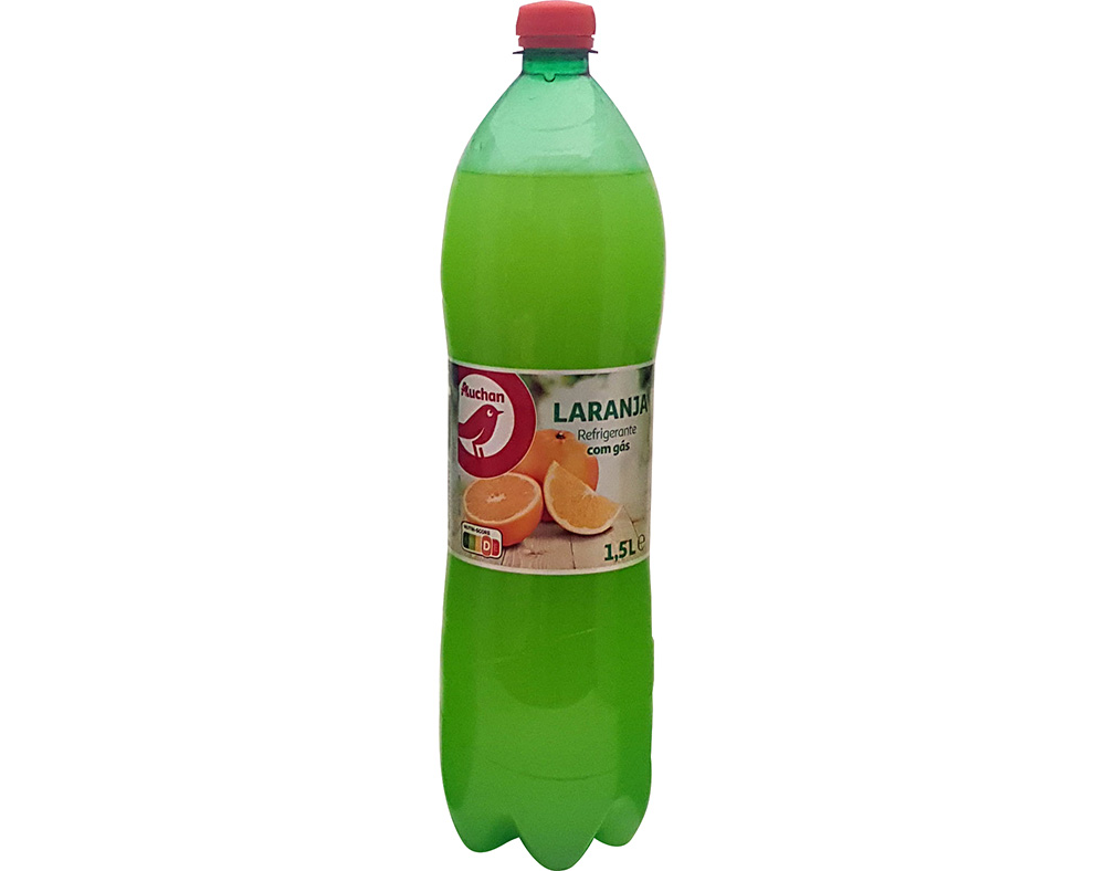 REFRIGERANTE AUCHAN COM GÁS LARANJA 1.5L