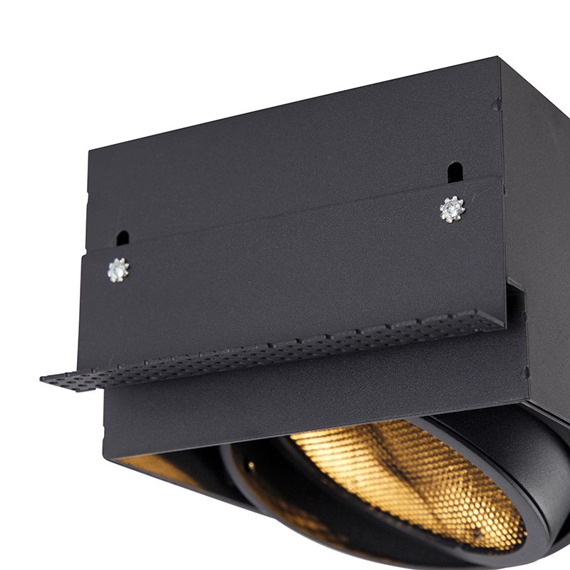 Inbouwspot zwart GU10 AR111 Trimless - Oneon Honey