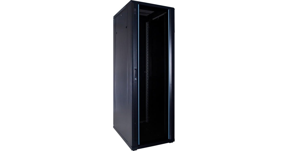 DSI37U serverkast met glazen deur - DS6837 server rack  (Zwart, 600 x 800 x 1800mm)