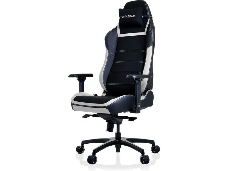 Vertagear Gaming-Stuhl PL6800 Schwarz/Weiss Gaming-Computerstuhl mit 181 kg Belastbarkeit