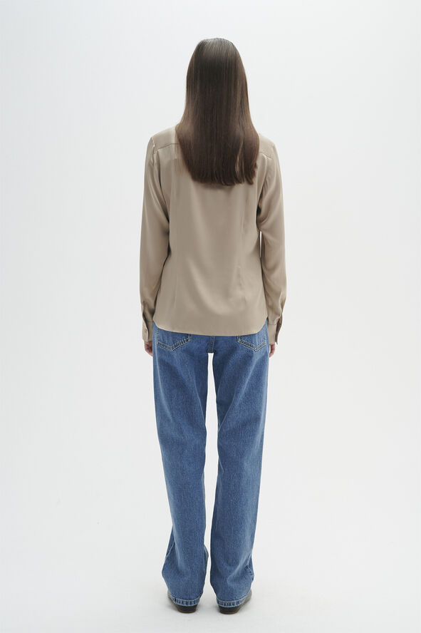 InWear LikoIW Shirt Premium - 93% Silk Cobblestone