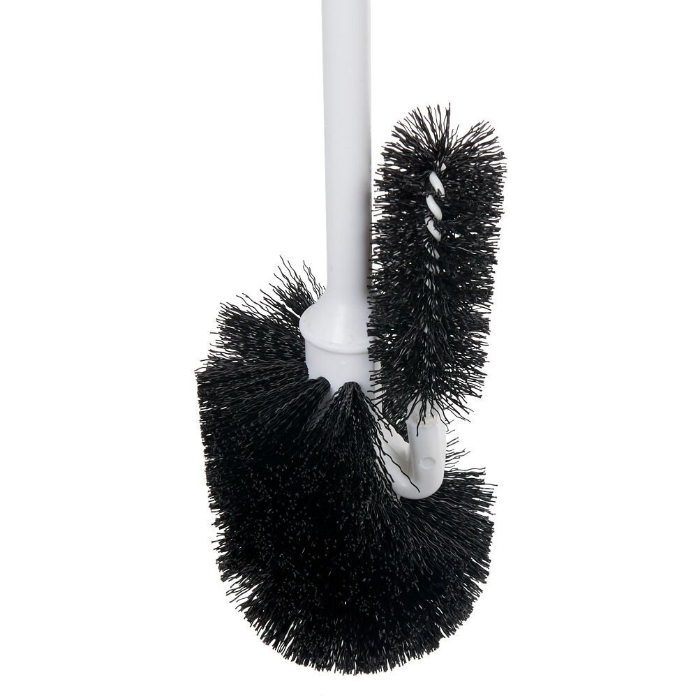 Brosse WC avec brossette intégrée et manche détachable