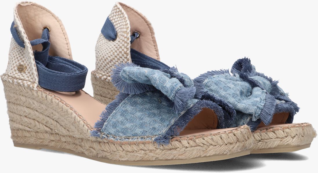 blauwe fred de la bretoniere espadrilles eve bow