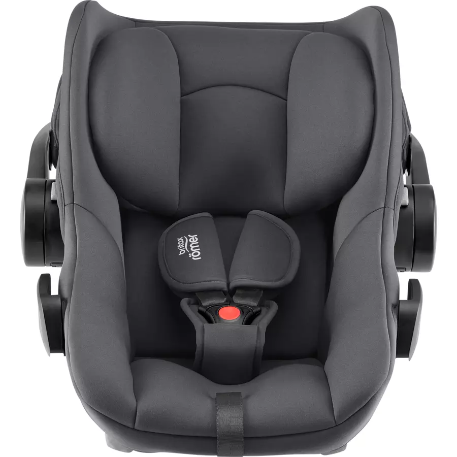 Britax Römer Buggy B-Agile M Elephant Grey inklusive Babyschale Baby-Safe Core i-Size Frost Grey plus Basisstation Core und Adapter