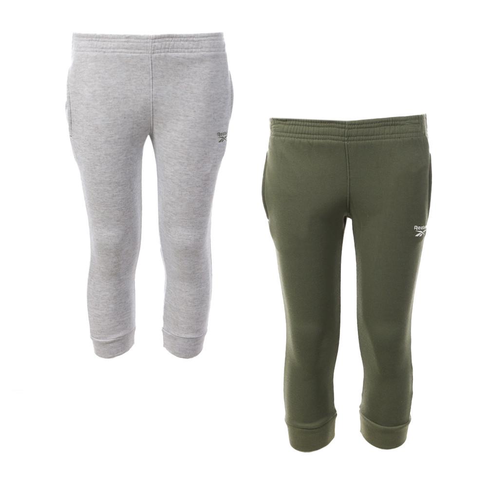 Reebok 2x Joggings Gris/Kaki Garçon Reebok Spun