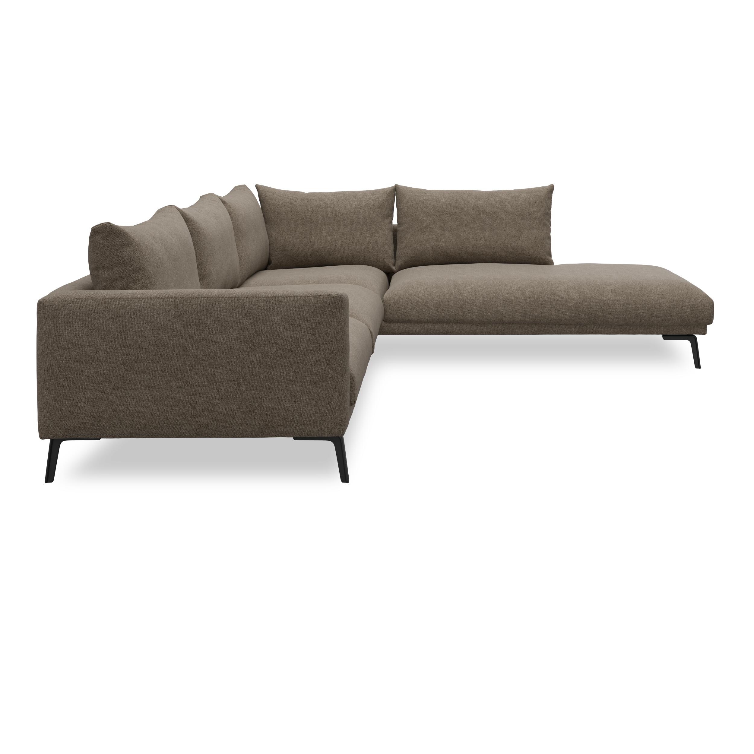 Hallsberg højrevendt sofa med pufafslutning