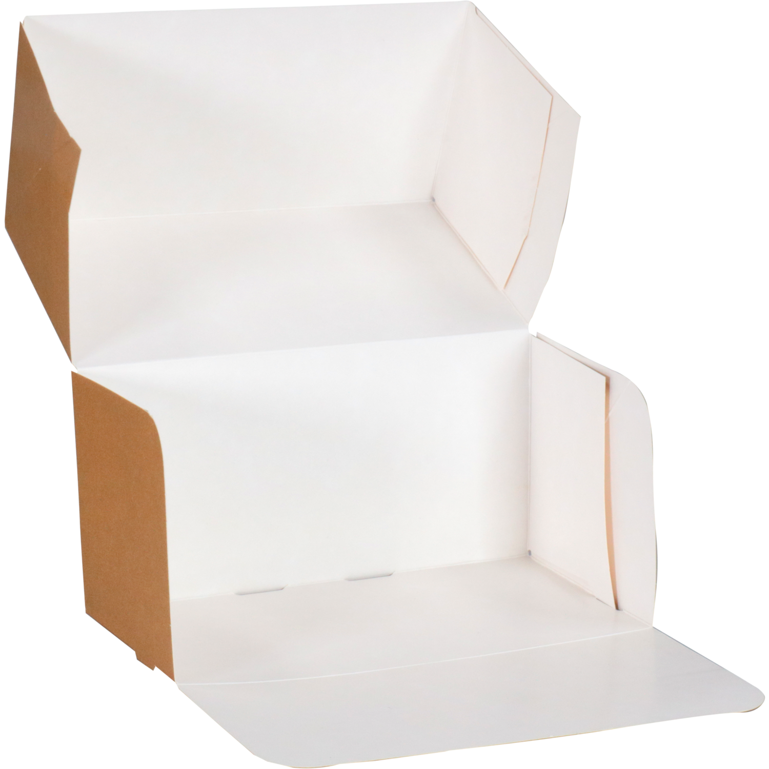 Gebaksdoos, karton, 18x10x9cm, zonder venster, bruin