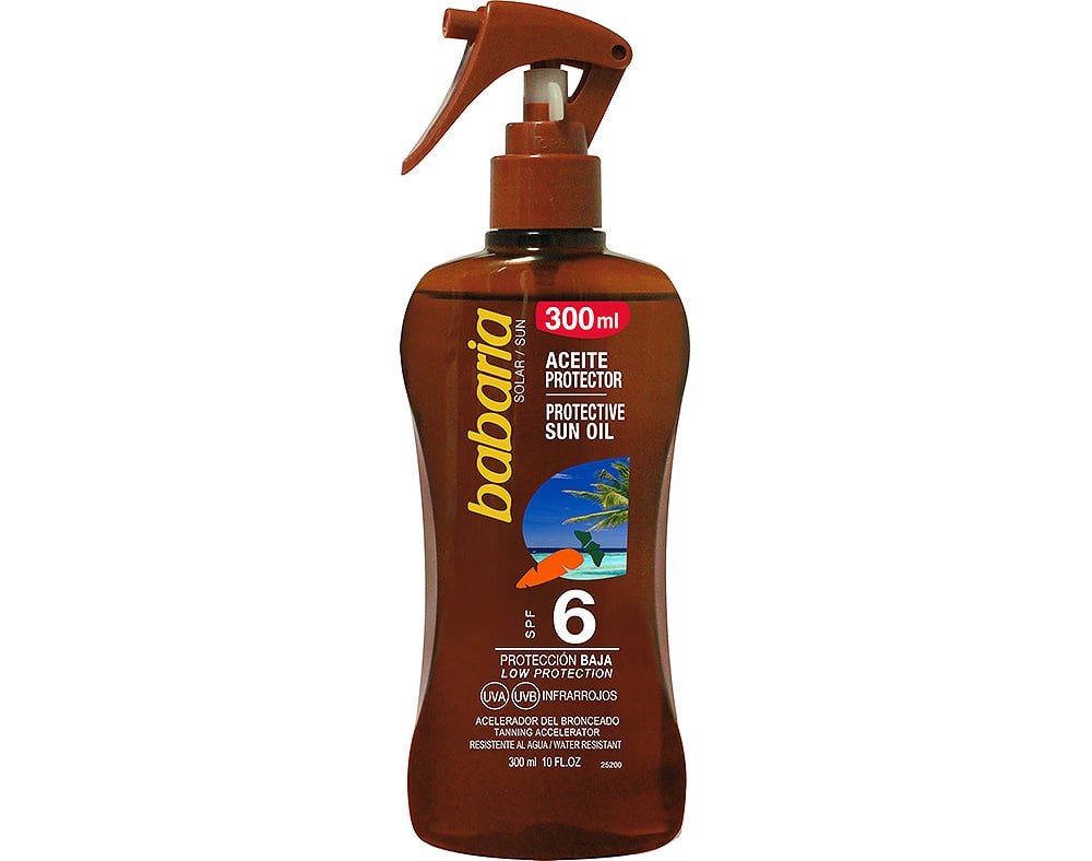 PROTECTOR BABARIA SOLAR PISTOLA ÓLEO CENOURA F6 300ML