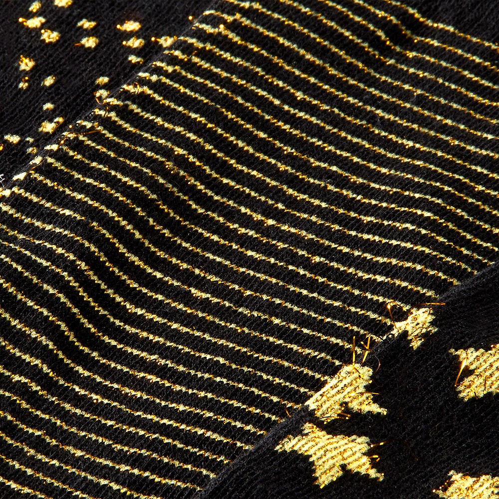 Meias Apollo Essentials com Glitter Dourado
