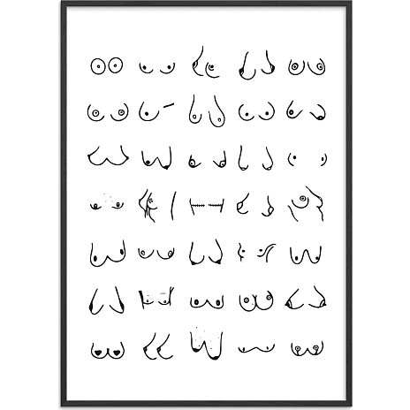 Boobies nr. 3 - 70x100 cm