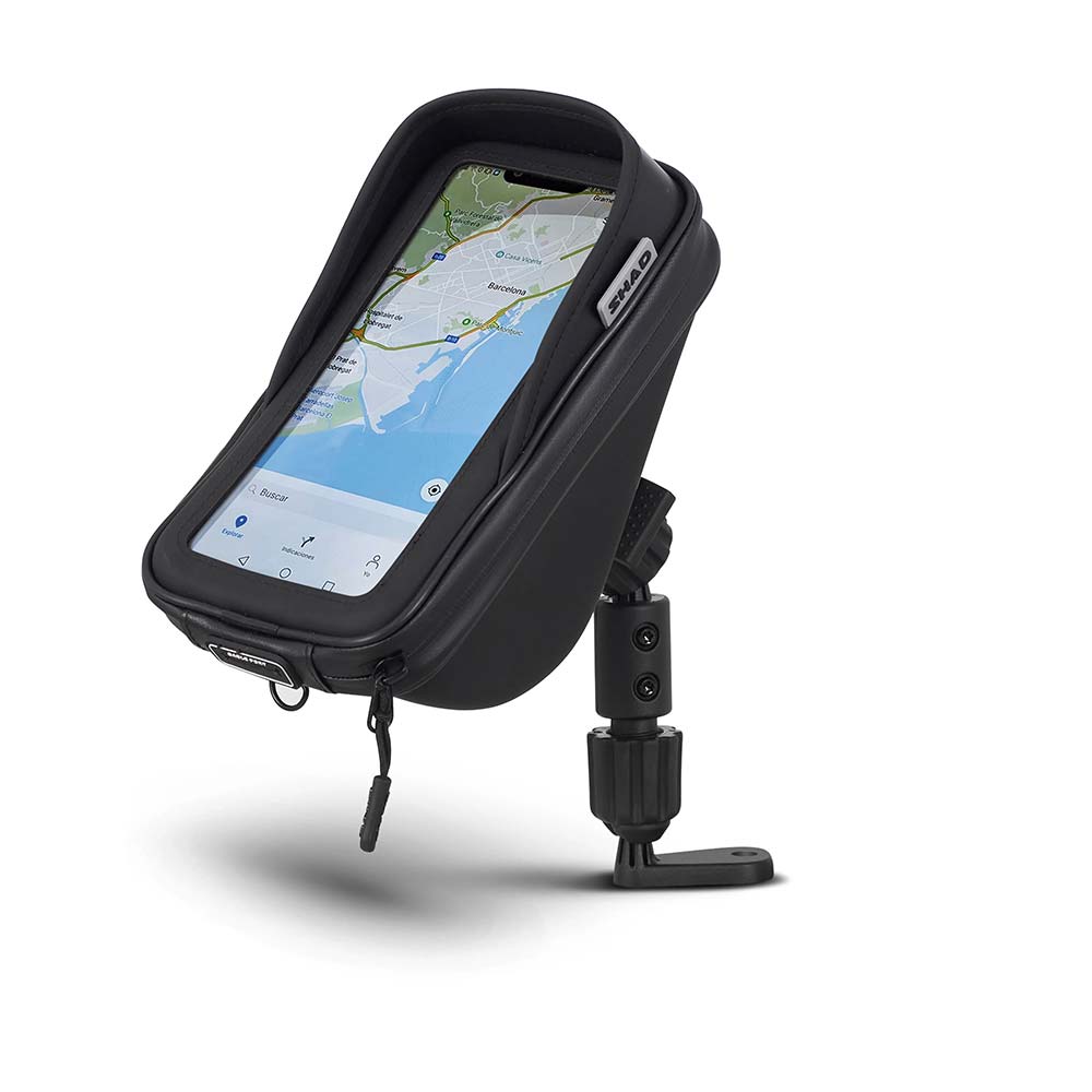 Shad - Support smartphone rétroviseur SG76 avec poche - 180 x 90 mm
