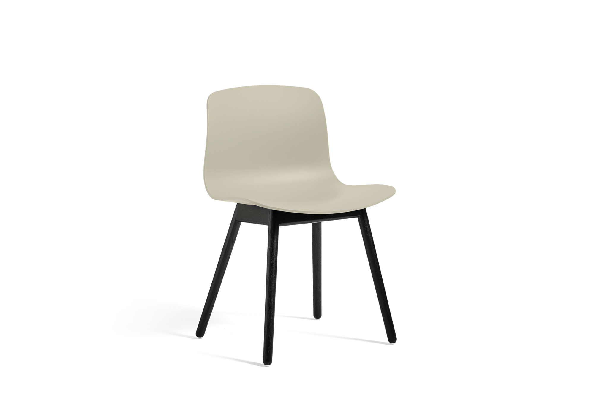 Eetkamerstoel AAC 12 zwart gelakt onderstel pastel green