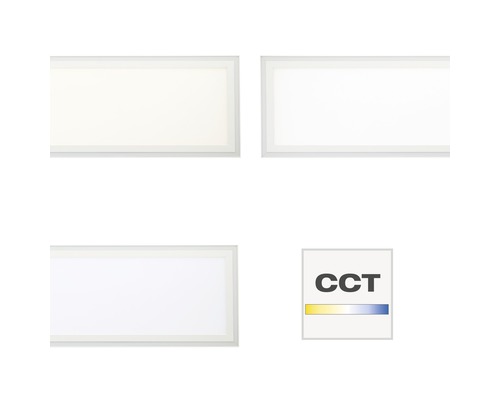 LED Paneel RGB Dimbaar 37W 3800 lm CCT 2700-6500K 120x30 cm + Afstandsbediening Wit